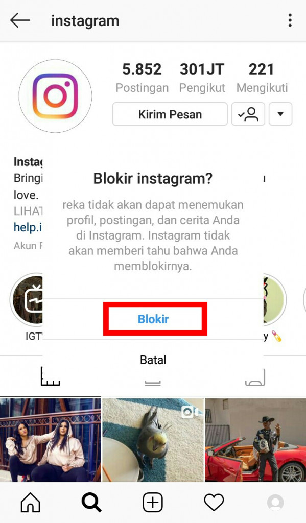 Image 1 Cara Memblokir Orang di Instagram dan Mengetahui Apakah Anda Diblokir