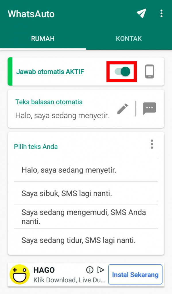 Image 4 Kirimkan Balasan Otomatis untuk Pesan WhatsApp di Android
