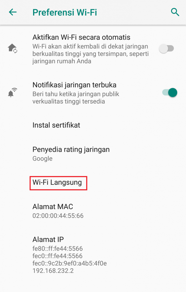 Image 6 Wi-Fi Langsung: Apa Itu dan Cara Menggunakannya di Android