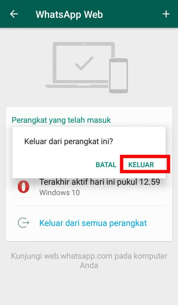 Image 2 Cara Mengetahui Apakah Seseorang Mengintai Anda di WhatsApp melalui WhatsApp Web.