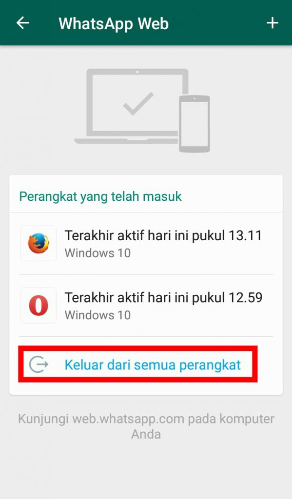 Image 3 Cara Mengetahui Apakah Seseorang Mengintai Anda di WhatsApp melalui WhatsApp Web.