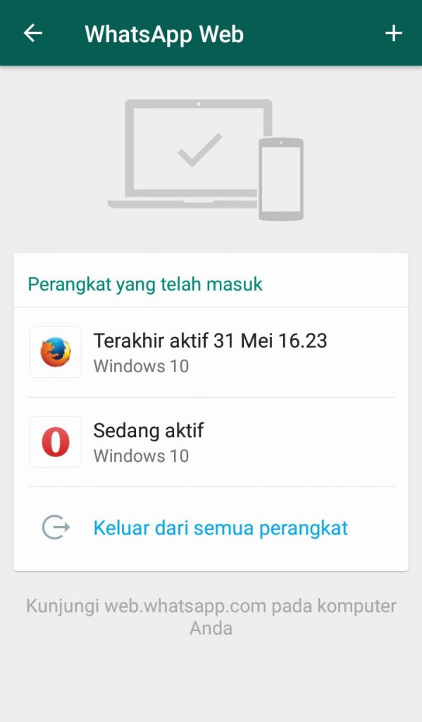 Image 7 Cara Mengetahui Apakah Seseorang Mengintai Anda di WhatsApp melalui WhatsApp Web.