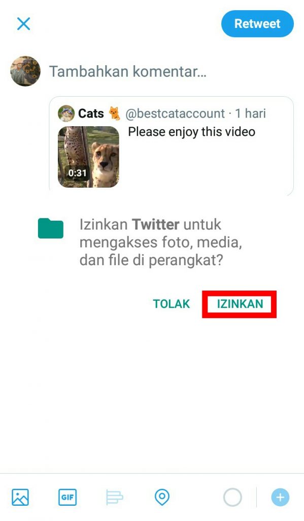 Image 5 Cara Menambahkan GIF, Foto, dan Video di Retweet Twitter