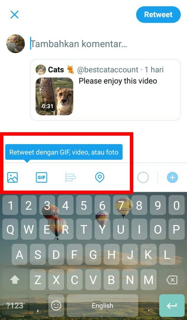 Image 4 Cara Menambahkan GIF, Foto, dan Video di Retweet Twitter