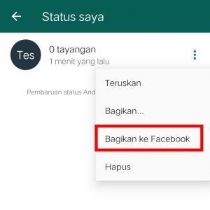 Image 4 Cara Membagikan Status WhatsApp Anda di Facebook