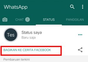 Image 5 Cara Membagikan Status WhatsApp Anda di Facebook