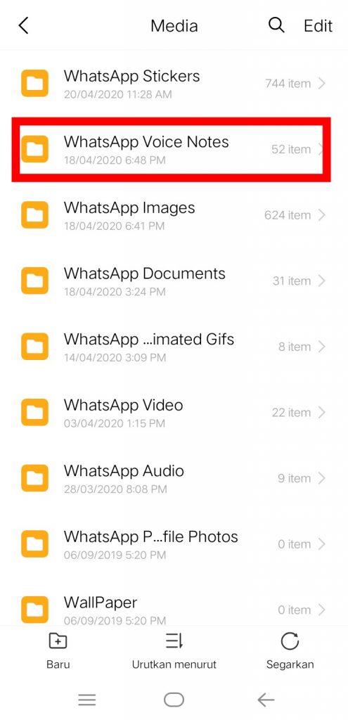 Image 6 Cara Menemukan Berkas Catatan Suara WhatsApp di Android