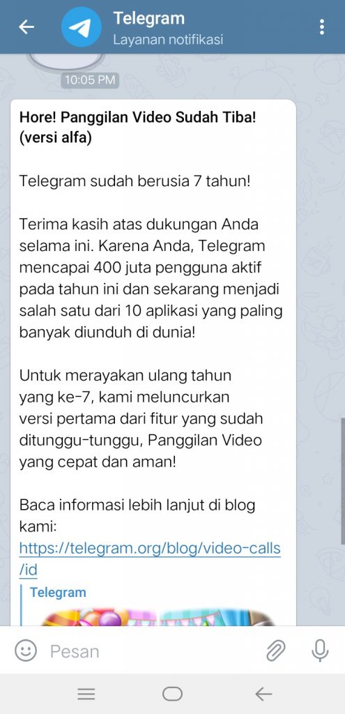 Image 4 Telegram Kini Mendukung Panggilan Video di Android