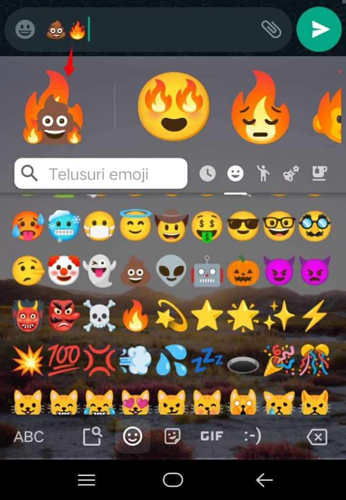 Image 1 Cara Menggabungkan Emoji di WhatsApp