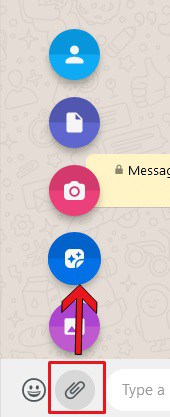 Gambar 1 Cara membuat stiker sendiri di WhatsApp Web