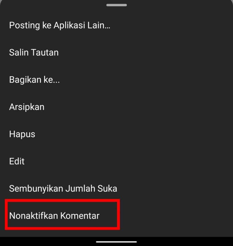 Image 5 Cara Mematikan Komentar di Postingan Instagram