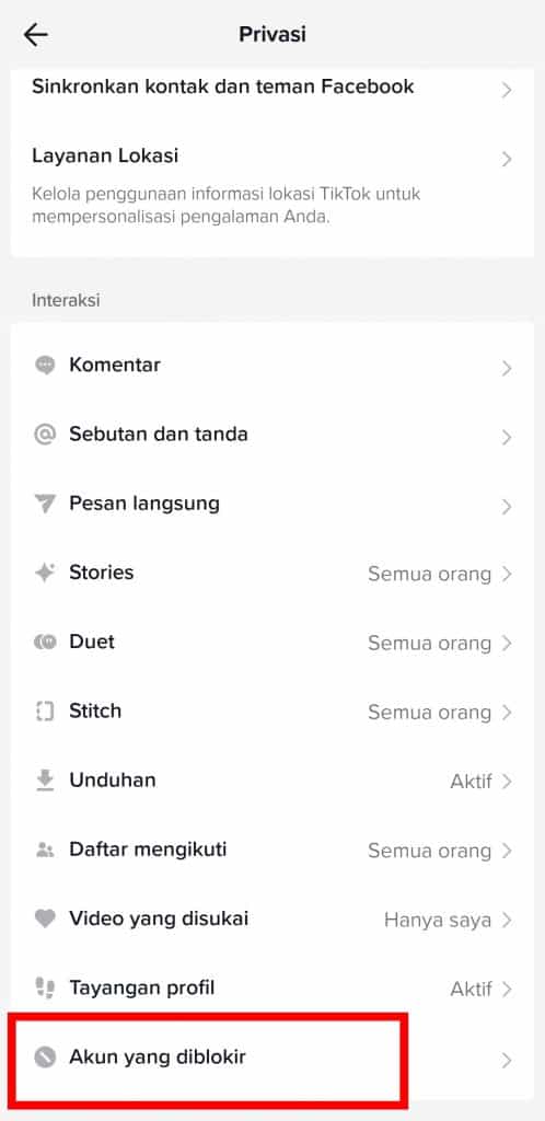 Image 5 Cara Memblokir dan Membuka Blokir Pengguna di TikTok