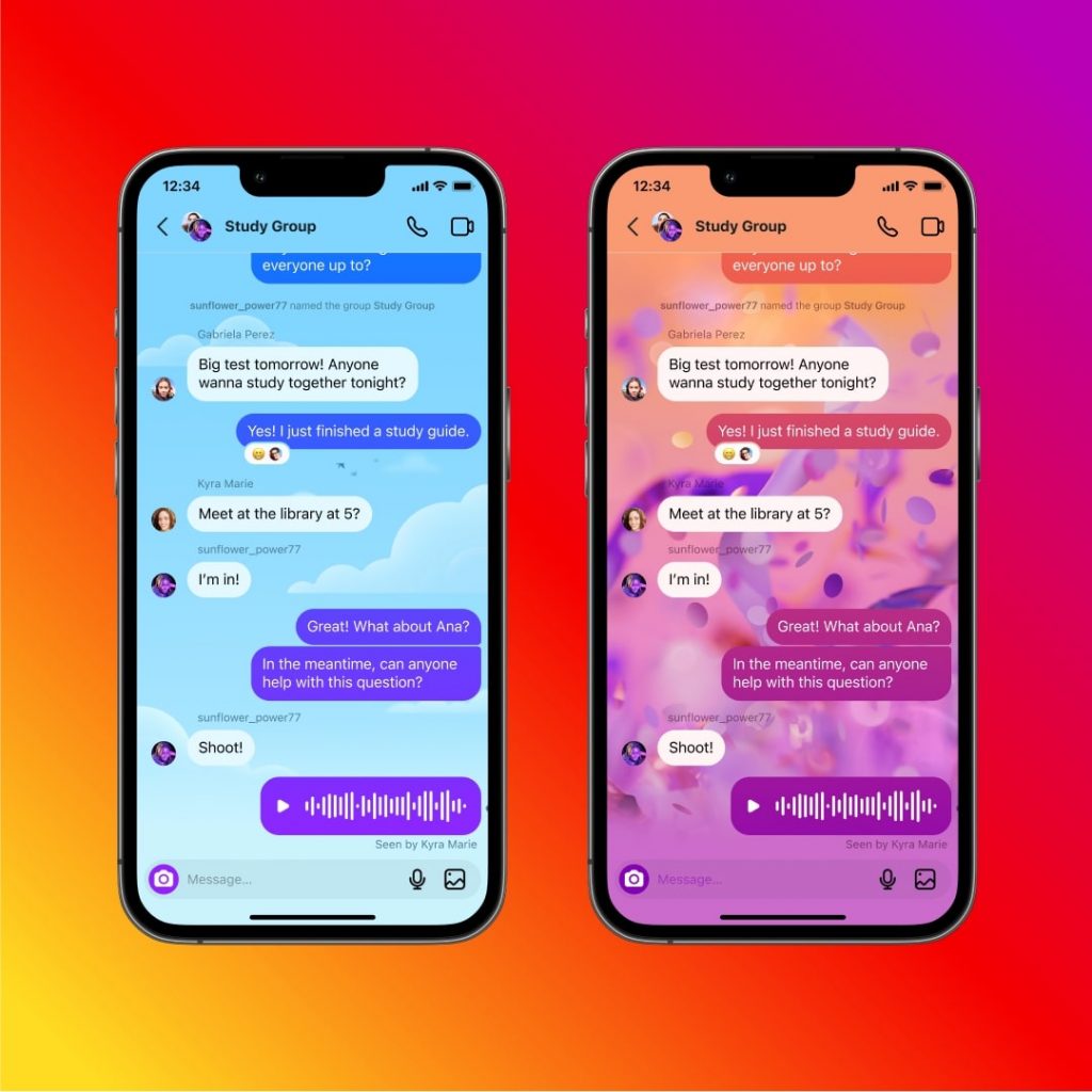 Cara Mengganti Tema dan Warna Chat Instagram