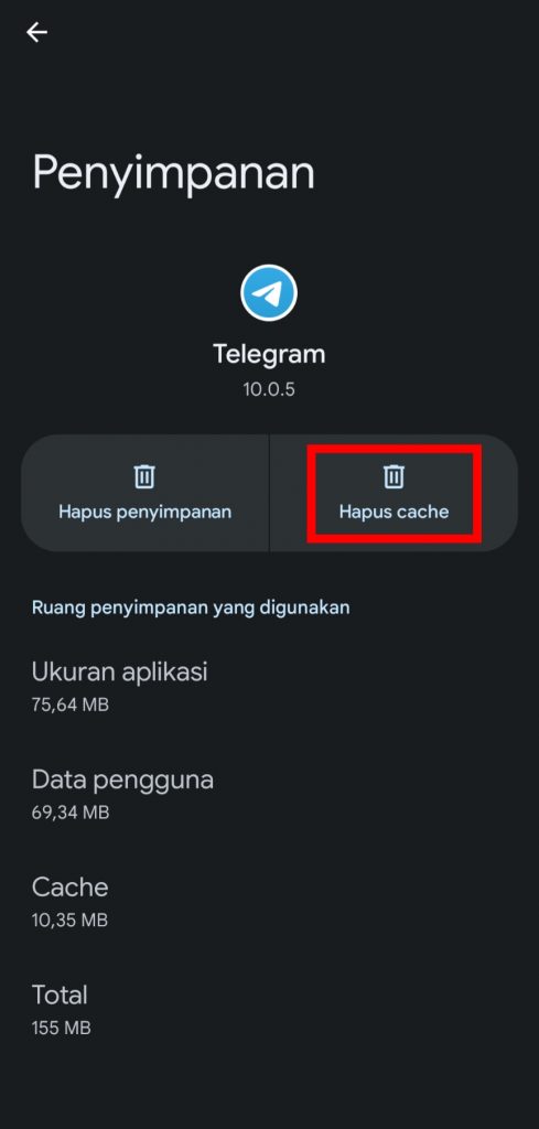 Image 2 Image 1 Cara Membersihkan Cache Telegram di Android