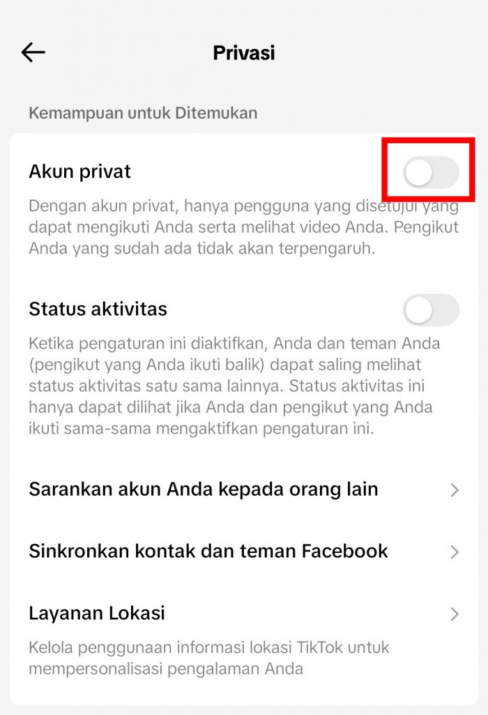 Image Cara Menyembunyikan Akun TikTok di Android