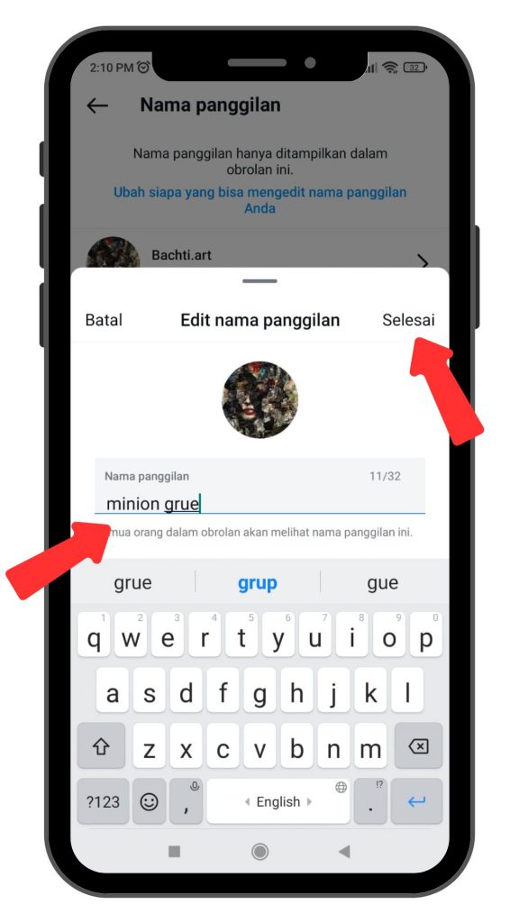 Cara Menambahkan Nama Panggilan di DM Instagram