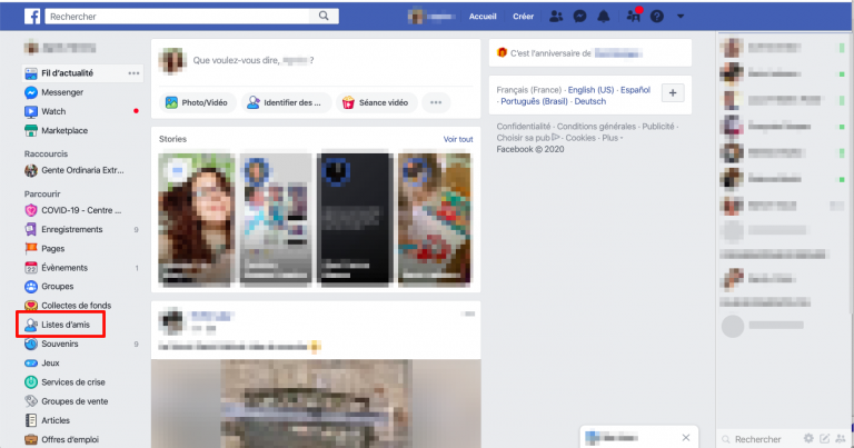 Comment sélectionner quels amis Facebook peuvent vous voir en ligne