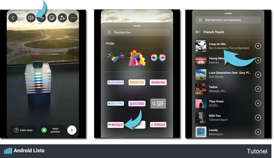 Tuto Story Instagram en musique