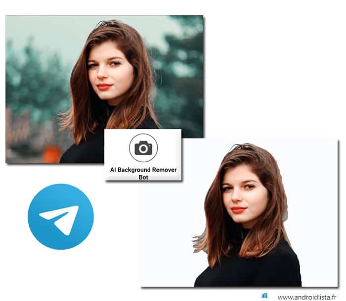 Bot photo fond transparent pour Telegram