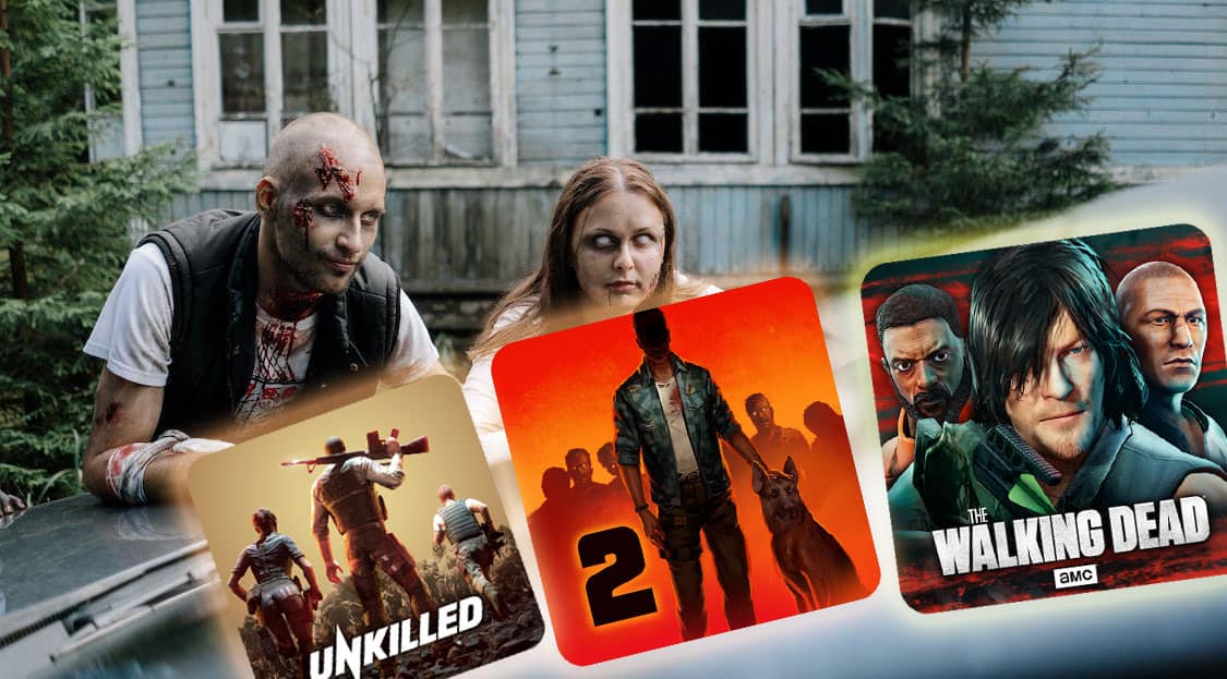 Bannière pour le Best of des jeux zombies sur Android