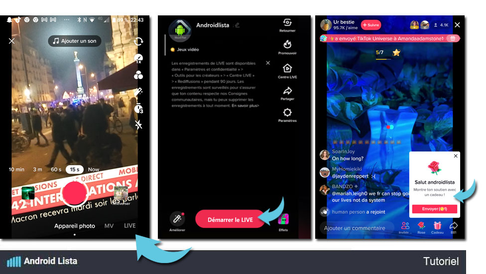 Comment faire un live sur TikTok Android, le tuto complet