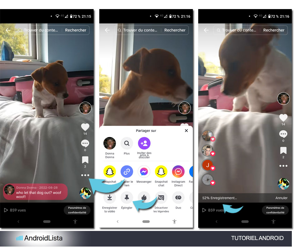 Tutoriel Android pour enregistrer les vidéos TikTok sur son téléphone