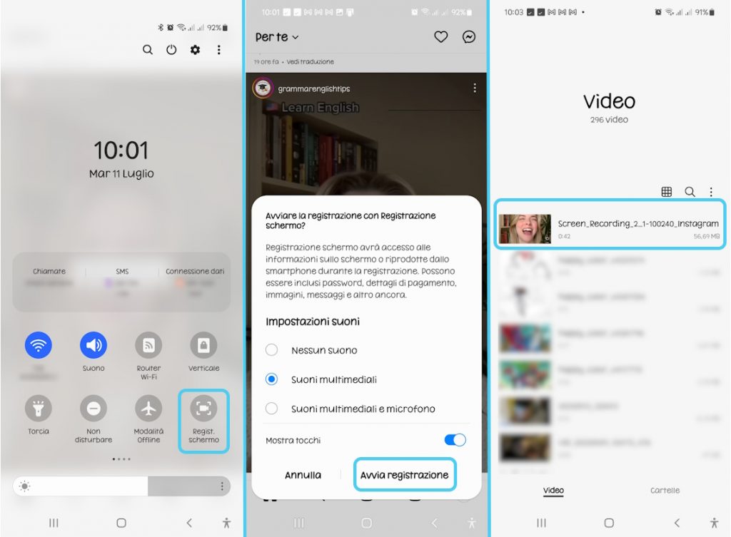 Come registrare da schermo su Android