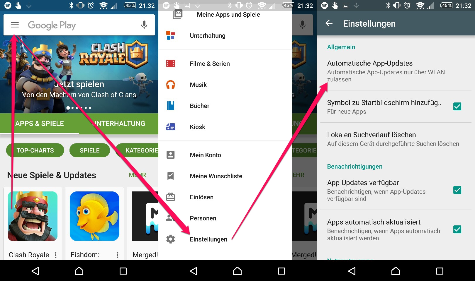 Wie Sie automatische App-Updates ausschalten