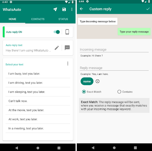 Image 2 Wie du in Android automatische Antworten an WhatsApp sendest