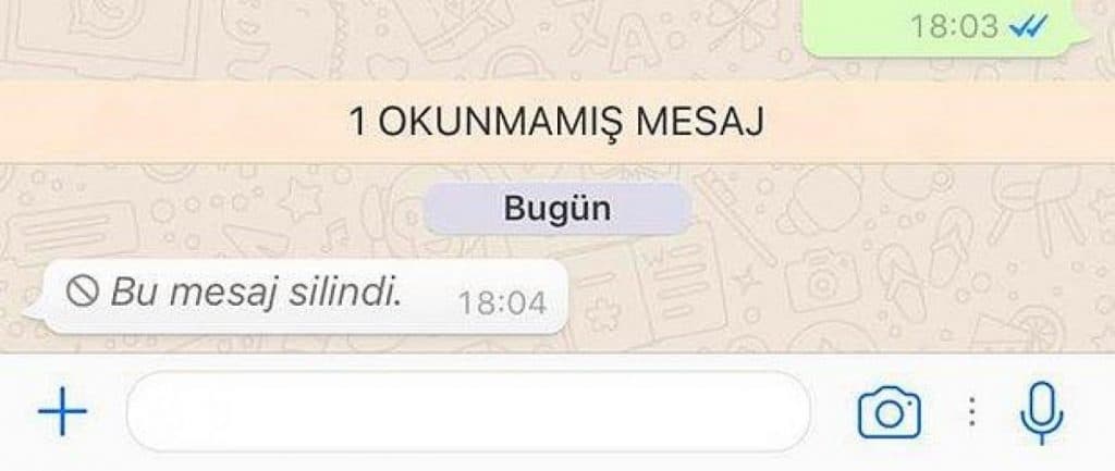 WhatsApp’ta Sana Gönderilen Silinmiş Mesajlar Nasıl Okunur?