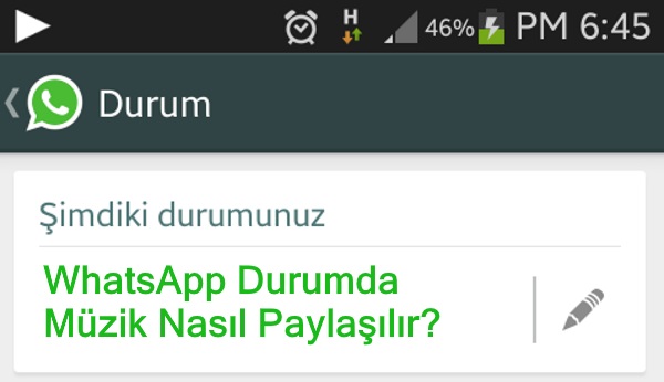 Whatsapp Durumda Muzik Nasil Paylasilir