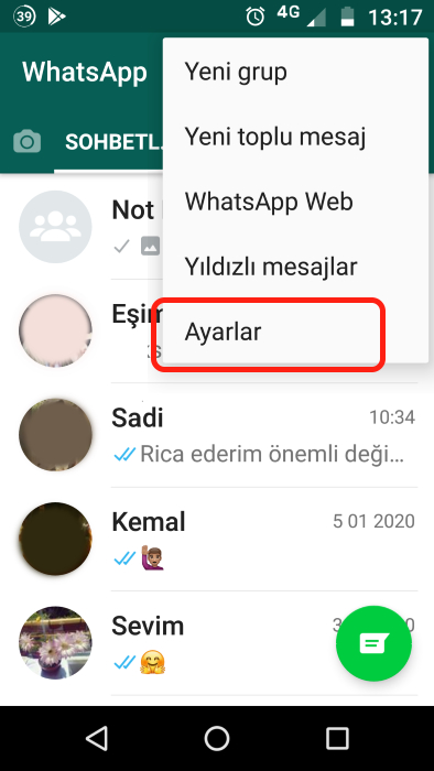 whatsapp-otomatik-resim-indirme-kapatma