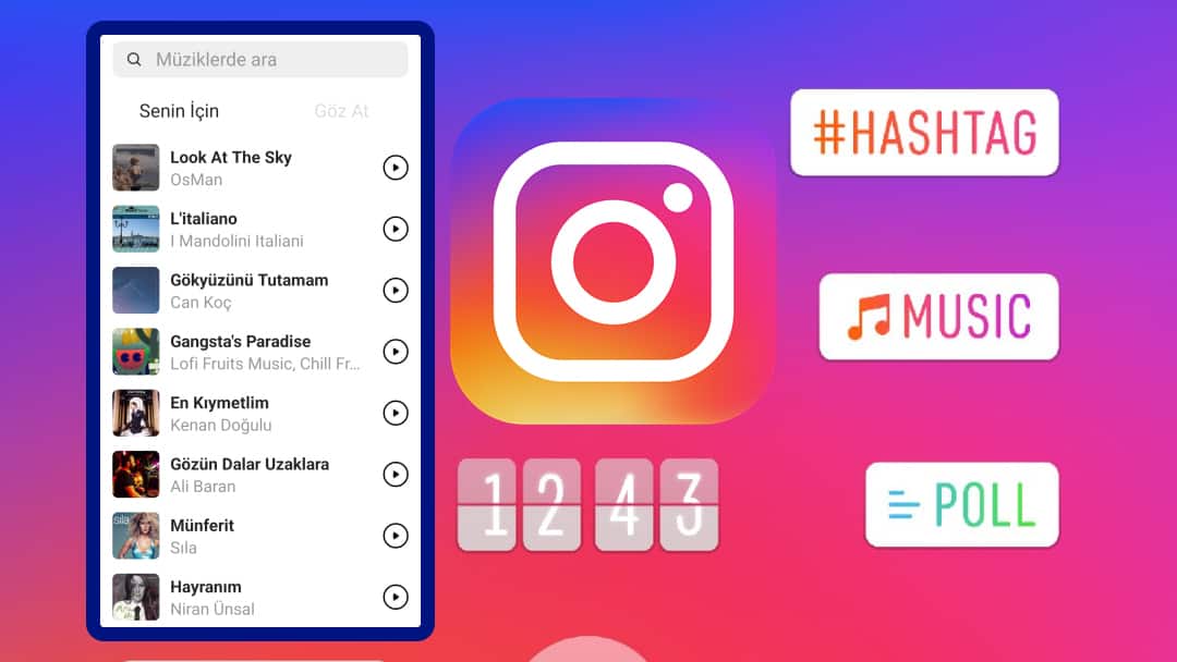 instagram-hikayeye-gönderiye-müzik-ekleme