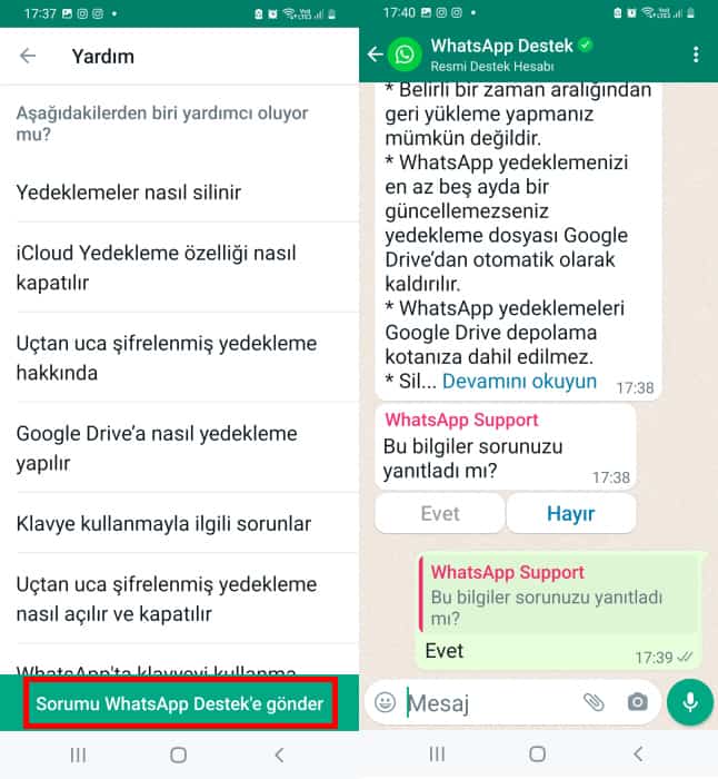 whatsapp-destek-iletişim