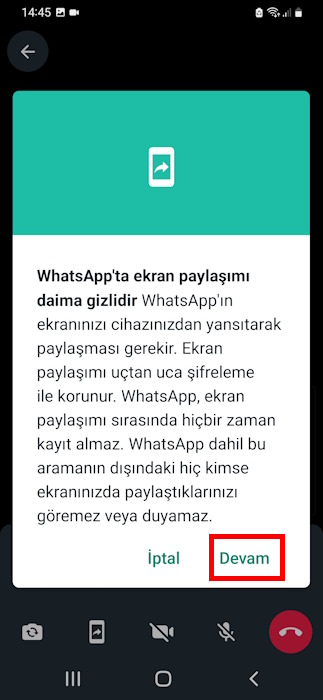 whatsapp-ekran-paylasimi