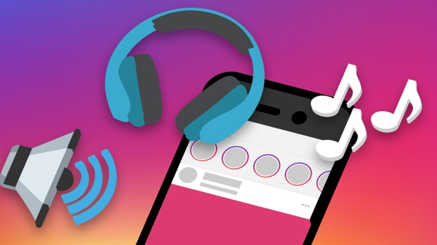 Как добавить музыку в заметки в Instagram